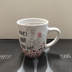 Disney Whimsical White and Pink Minnie Mug 15oz